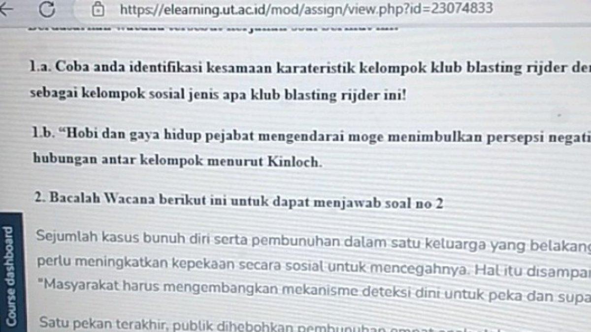 Kunci jawaban dari soal 'Identifikasi kesamaan karakteristik kelompok klub blasting rijder dengan karakteristik berbagai jenis kelompok sosial!'
