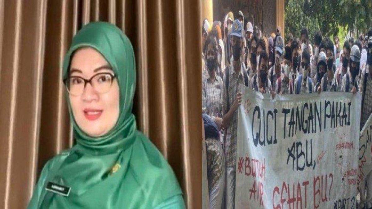 KEPALA SEKOLAH DINONAKTIFKAN - Kurniawati Kepsek SMAN 9 Tambun Selatan Kabupaten Bekasi dinonaktifkan Gubernur Jabar Dedi Mulyadi. Ia sempat didemo oleh para muridnya.