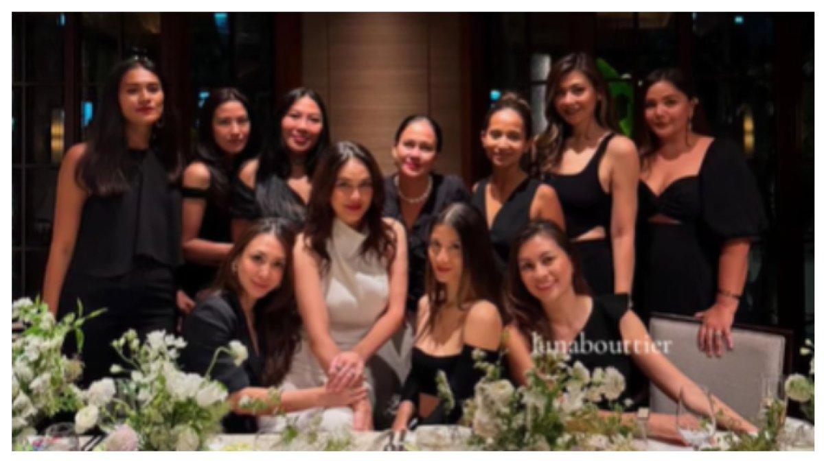 BRIDAL SHOWER - Artis Luna Maya merayakan bridal shower bersama teman-temannya di Shanghai, China. Luna akan menikah dengan Maxime Bouttier di Bali.