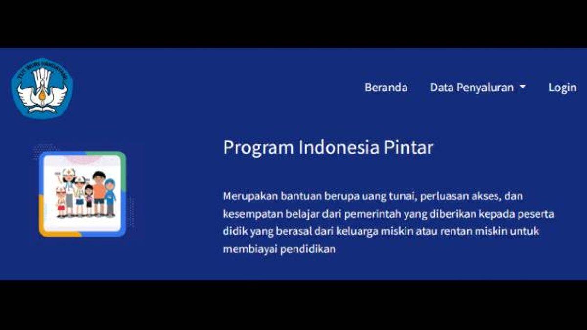 Laman BLT Program Indonesia Pintar atau PIP Kemdikbud.