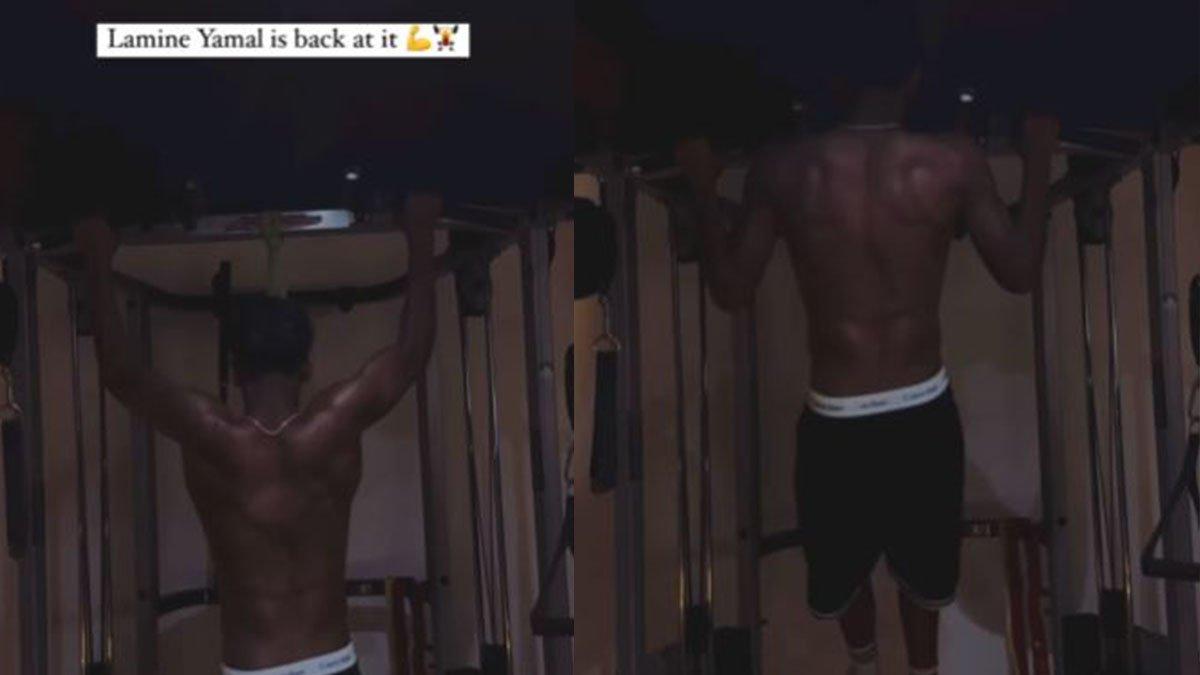 Lamine Yamal gym