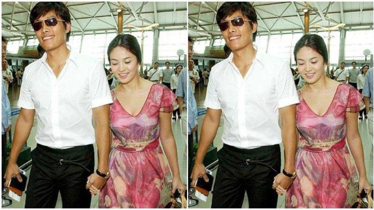 Lee Byung-hun dengan Song Hye Kyo saat pacaran