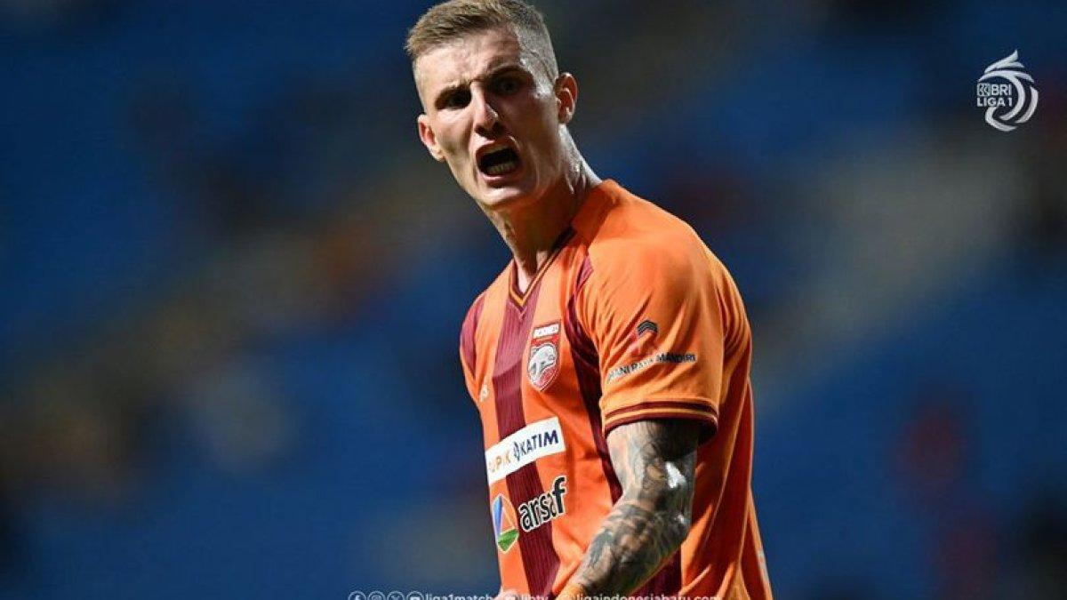 Leo Gaucho bersama Borneo FC pada laga BRI Liga 1 2024/2025.