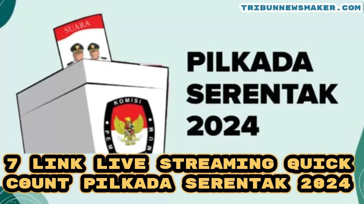 Berikut link live streaming quick count Pilkada Serentak 2024, cek pasangan calon (paslon) yang unggul di sini!