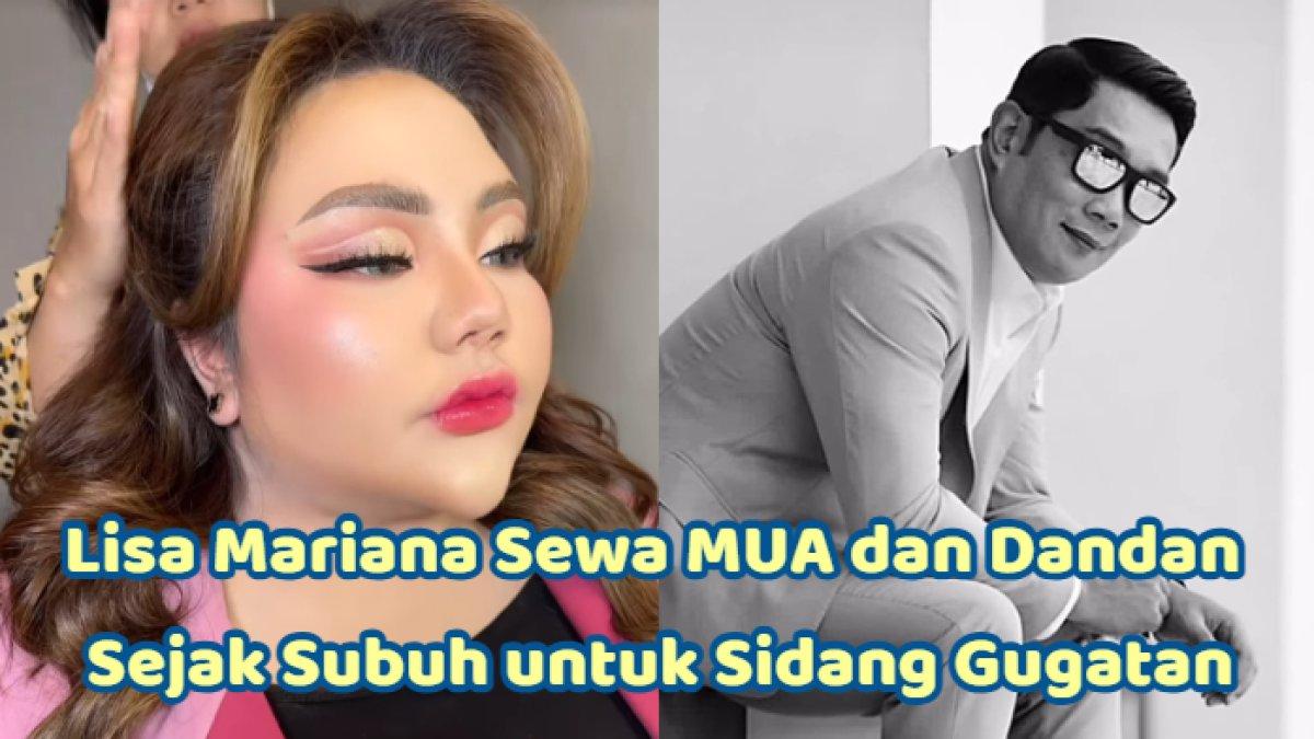 SIDANG GUGATAN LISA - Lisa Mariana kecewa Ridwan Kamil tak hadiri sidang gugatan pada Senin (19/5/2025). Padahal ia sampai menyewa MUA dan dandan sejak subuh demi hadiri sidang tersebut.