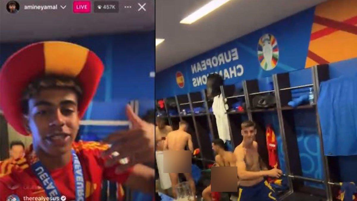 Penampakan Tak Sengaja saat Live IG Lamine Yamal di Ruang Ganti Timnas