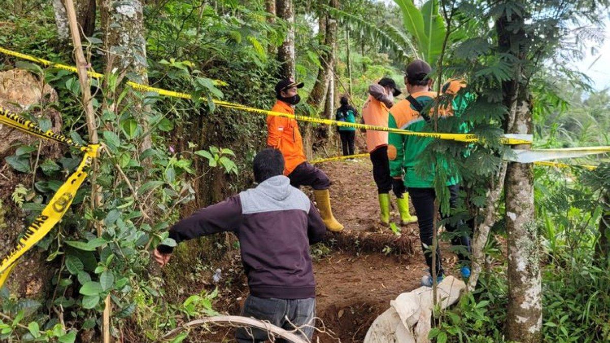 Lokasi kuburan massal korban Tohari (45) alias Mbah Slamet di Desa Balun, Kecamatan Wanayasa, Kabupaten Banjarnegara, Jawa Tengah.