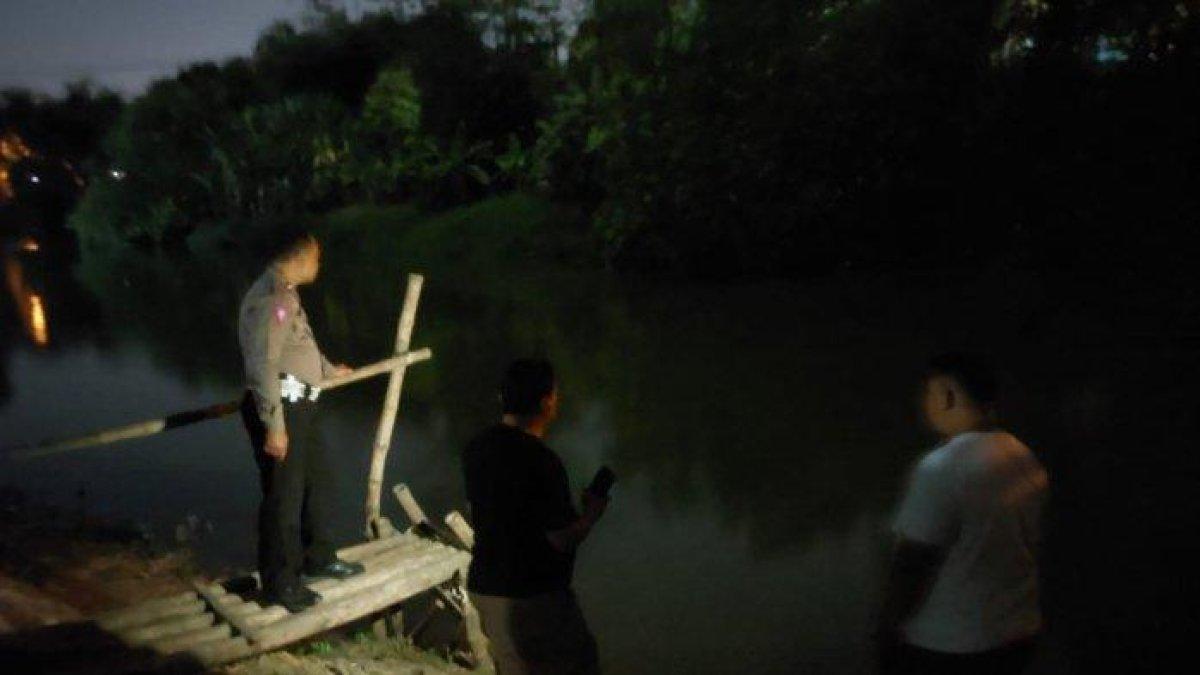 Lokasi sungai Kalimas di Desa Kedunganyar, Kecamatan Wringinanom, Kabupaten Gresik, Kamis (31/8/2023).