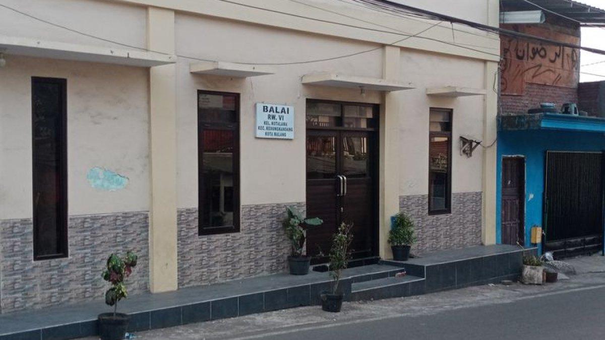 Lokasi terjadinya pembacokan pemuda berinisial SS (16) di Gang 5 Jalan Muharto RT 1 RW 6, Kelurahan Kotalama, Kota Malang, Jawa Timur.