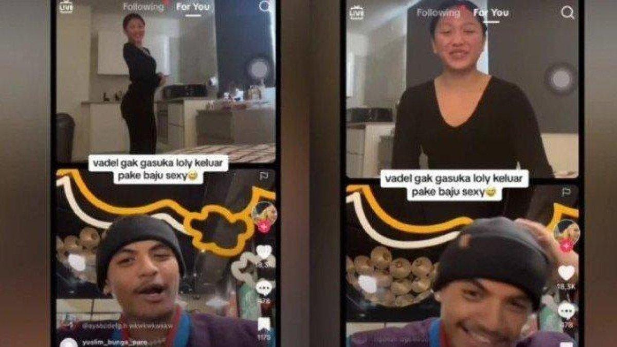 Lolly dan Vadel Badjideh di TikTok