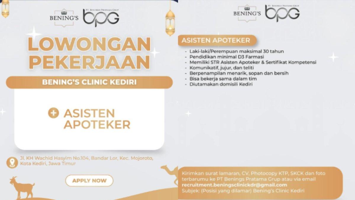 Lowongan Kerja Bening's Clinic 2024