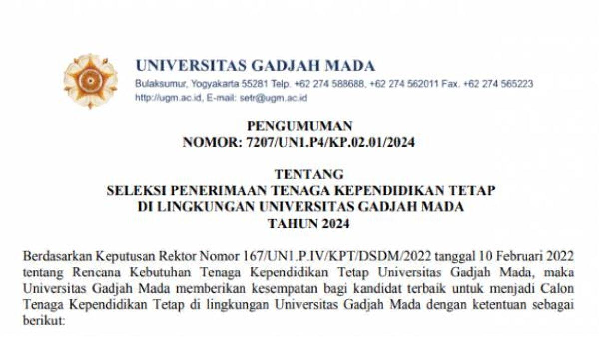 Lowongan Kerja UGM untuk Fresh Graduate: Raih Karir Impian!