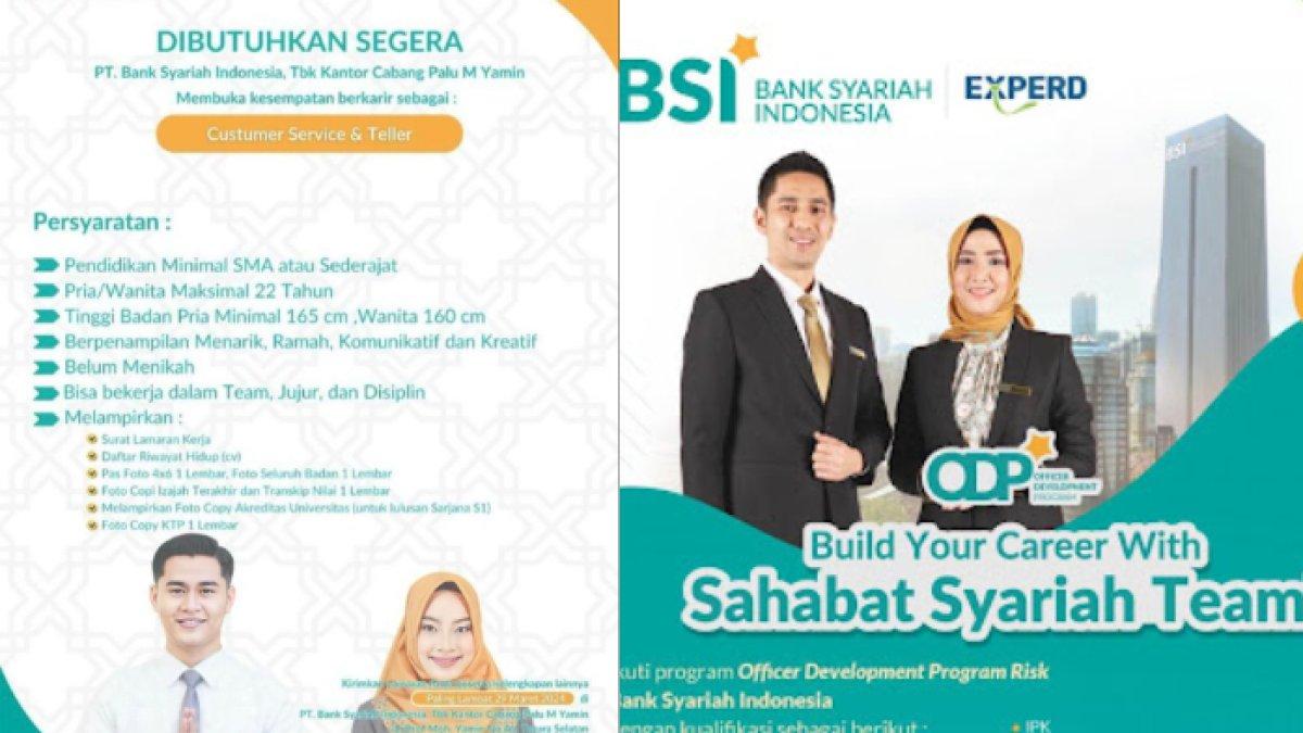Lowongan kerja di BSI 2024