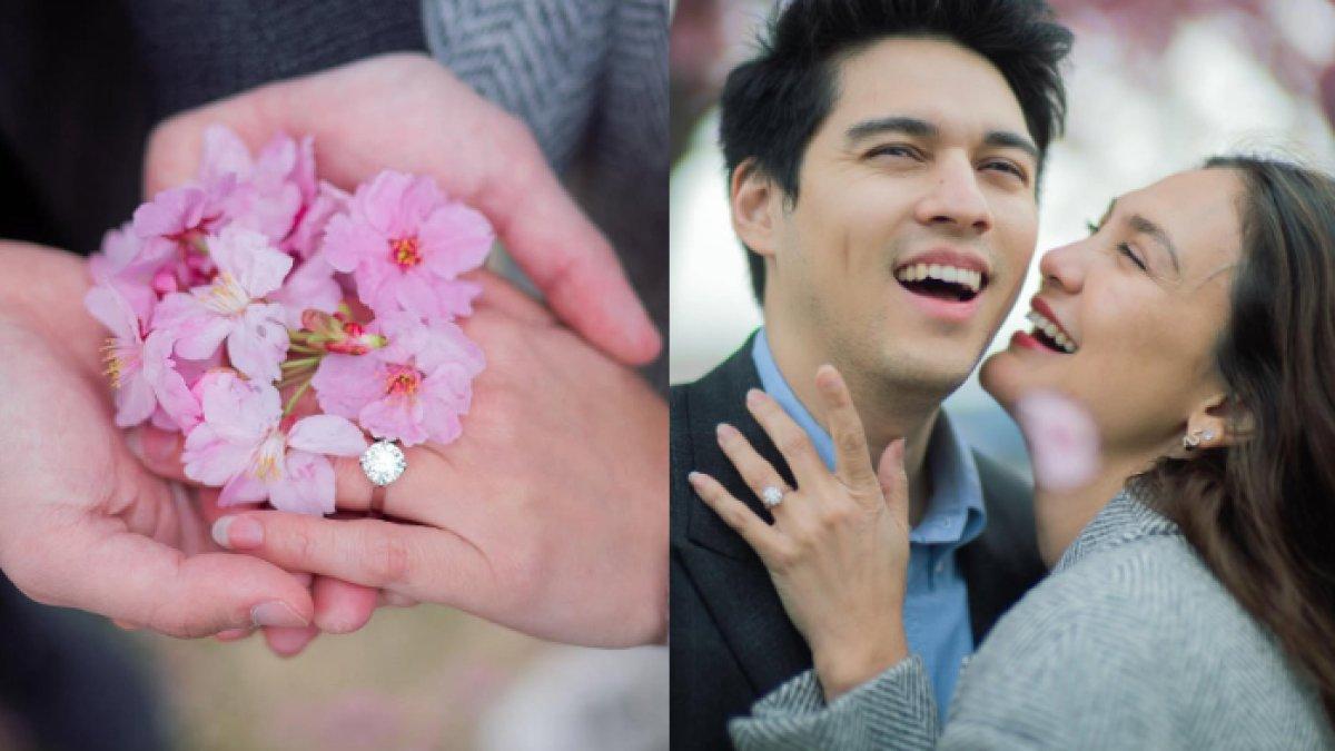 LUNA MAYA DILAMAR - Potret Luna Maya saat dilamar diambil dari Instagram pada Rabu (2/4/2025). Luna Maya dilamar Maxime Bouttier dengan cincin dari Frank & co.