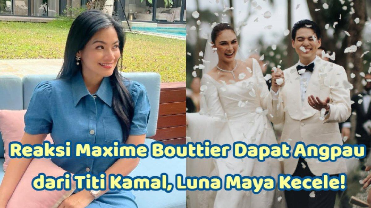 LUNA DAN MAXIME - Potret Titi Kamal, Luna Maya, dan Maxime Bouttier diambil dari Instagram pada Senin (12/5/2025). Luna Maya kecele dengan sikap Maxime Bouttier saat dapat angpau pernikahan dari Titi Kamal.