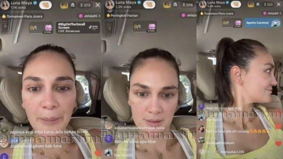 Luna Maya mencak-mencak saat dapat gift dari penonton saat live TikTok.