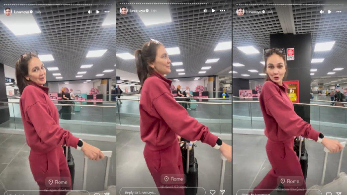 LUNA KE ITALIA - Potret Luna Maya diambil dari Instagram pada Senin (12/5/2025). Luna Maya tinggalkan Maxime Bouttier ke Italia.