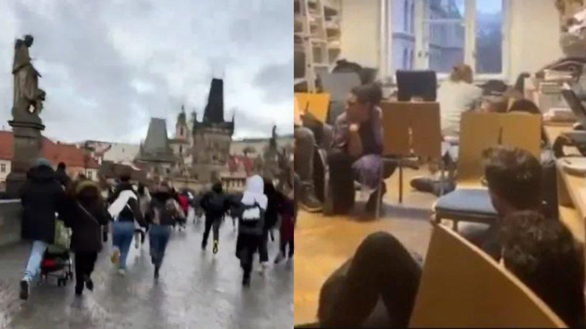 Mahasiswa panik saat terjadi penembakan massal di Praha