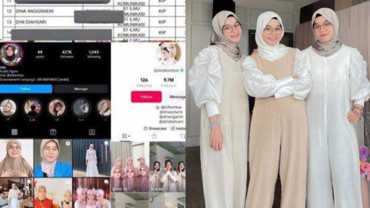 Mahasiswi kembar tiga yang kini menjadi selebgram mendapatkan jatah bantuan Kartu Indonesia Pintar Kuliah (KIP-K).