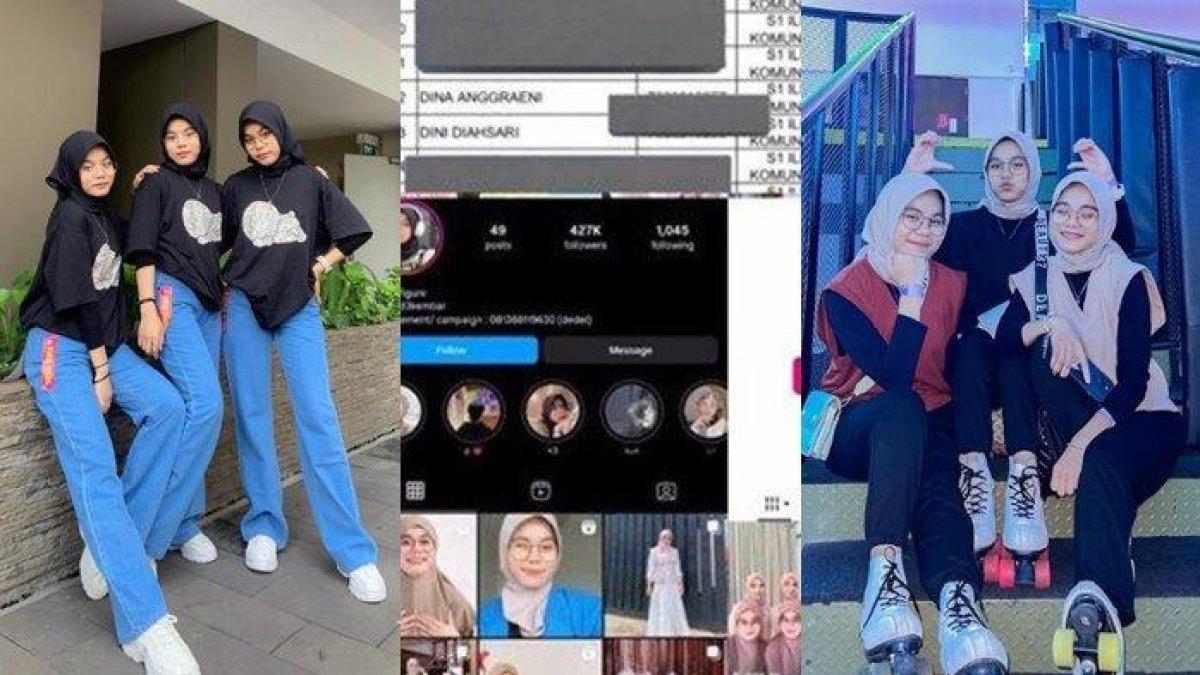 Mahasiswi kembar tiga yang kini menjadi selebgram mendapatkan jatah bantuan Kartu Indonesia Pintar Kuliah (KIP-K).