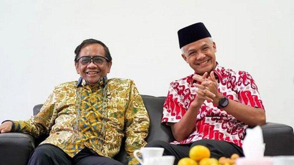 Mahfud MD dan Ganjar Pranowo.