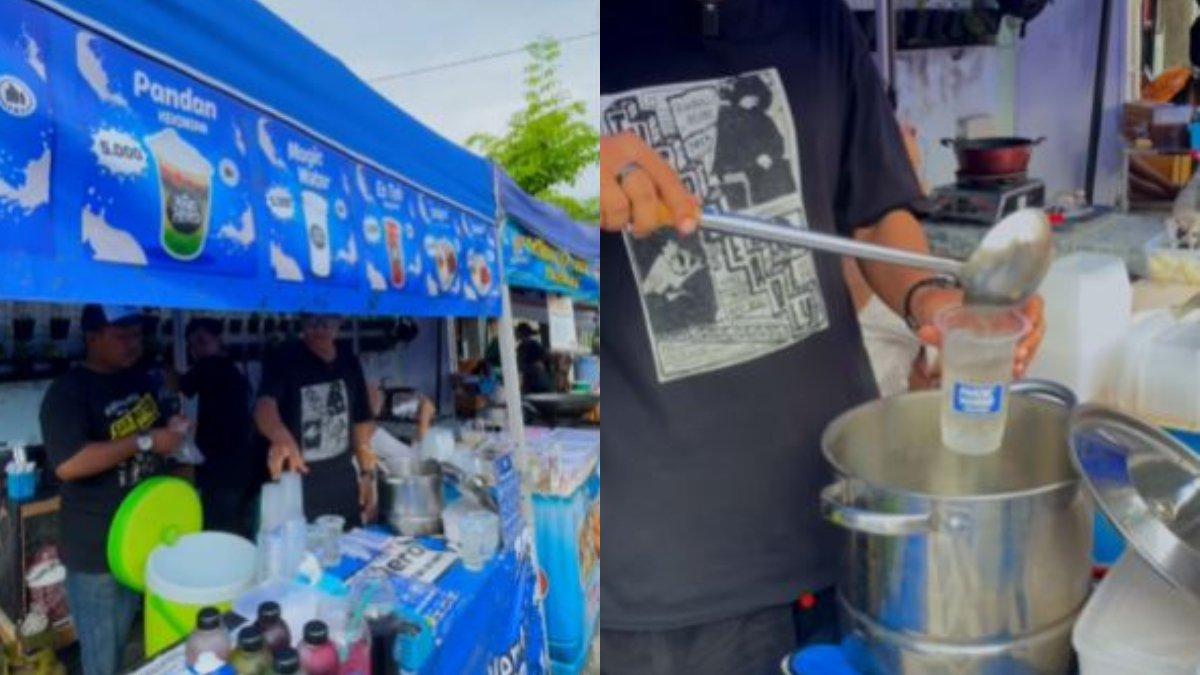 BERBURU TAKJIL KLATEN - Majic Water, rekomendasi takjil di Kampung Ramadhan Mlinjon, Klaten.