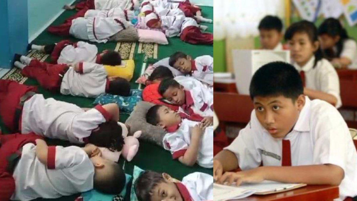 Mapel tidur di sekolah di SD Muhammadiyah IV Sidoarjo, bikin murid lebih konsentrasi