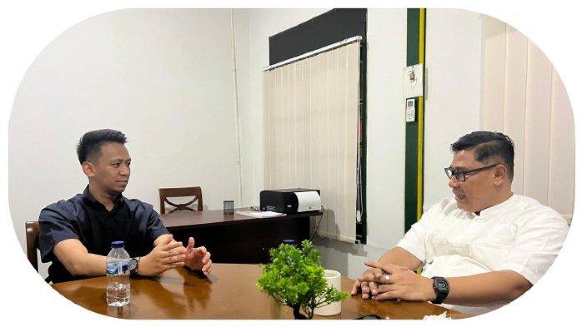 Marrel Suryokusumo dan Ketua DPD Gerindra DIY, Danang Wicaksana Sulistya