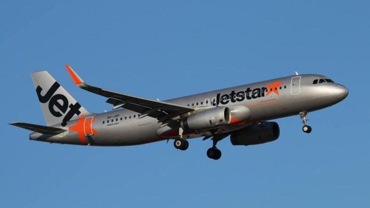Maskapai penerbangan Jetstar.