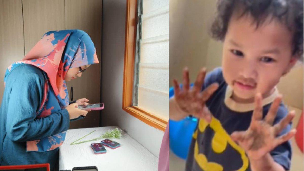 Hyd Rashid Mama YA ALLAH Bau! Asyik TikTok-an, Ibu Syok Lihat Anak Main Fesesnya ...