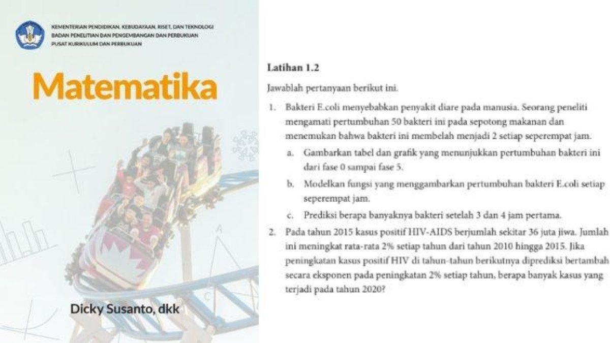 Soal Matematika kelas 10 SMA halaman 15 Kurikulum Merdeka, cek kunci jawabannya.