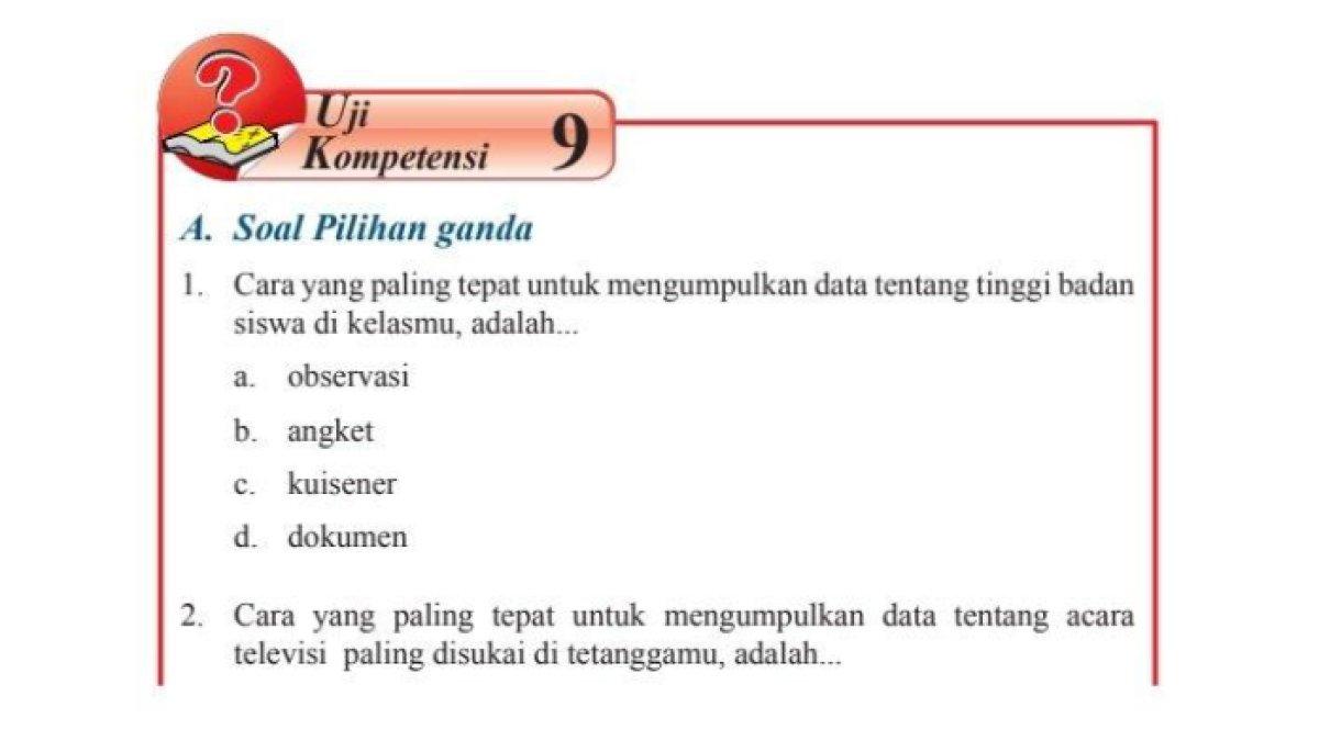 ILUSTRASI KUNCI JAWABAN: Matematika kelas 7 halaman 333 dan 334 semester 2
