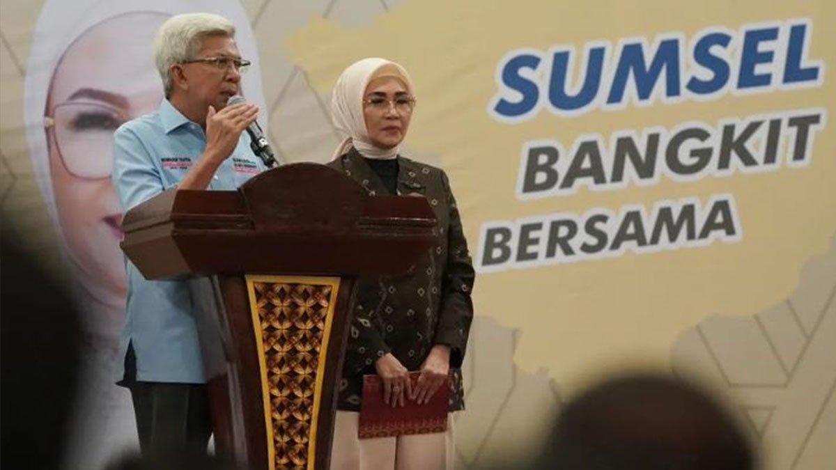 Pasangan Mawardi Yahya-RA Aniata Noeringhati (Matahati) klaim elektabilitas naik pesat pada Pilkada Sumsel 2024.