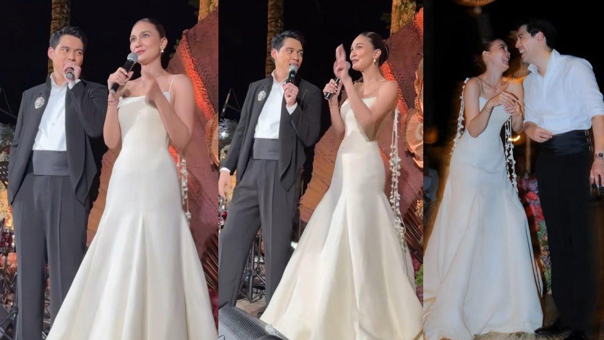 PERNIKAHAN LUNA MAYA - Capture unggahan video di akun TikTok @mrandmrsbouttier diambil pada Kamis (8/5/2025). Maxime Bouttier sempat tak suka Luna Maya bahas soal usia di momen pernikahan