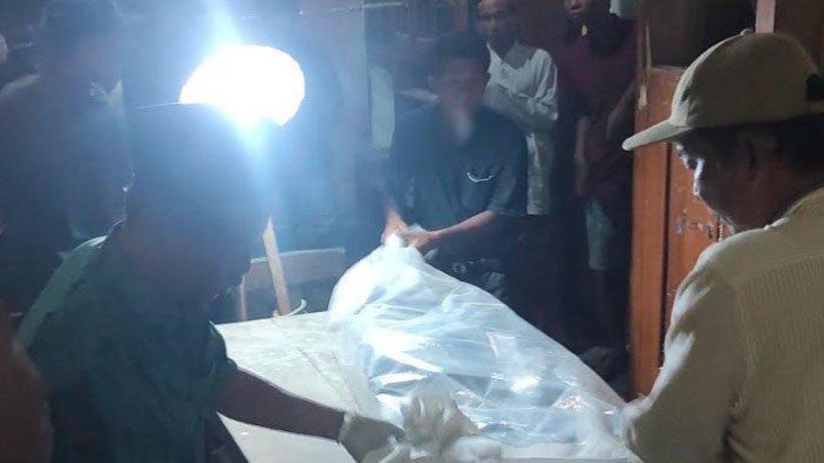 Mayat ditemukan terkubur dengan kondisi dicor.