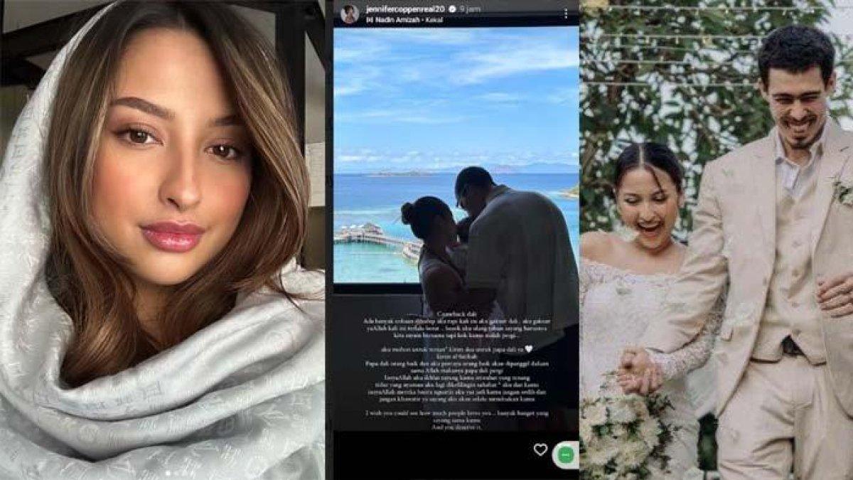 Melalui unggahan terbarunya di instagram, Jennifer Coppen menuliskan pesan haru untuk mendiang suaminya itu. Ia mengaku tak kuat ingin Dali kembali.