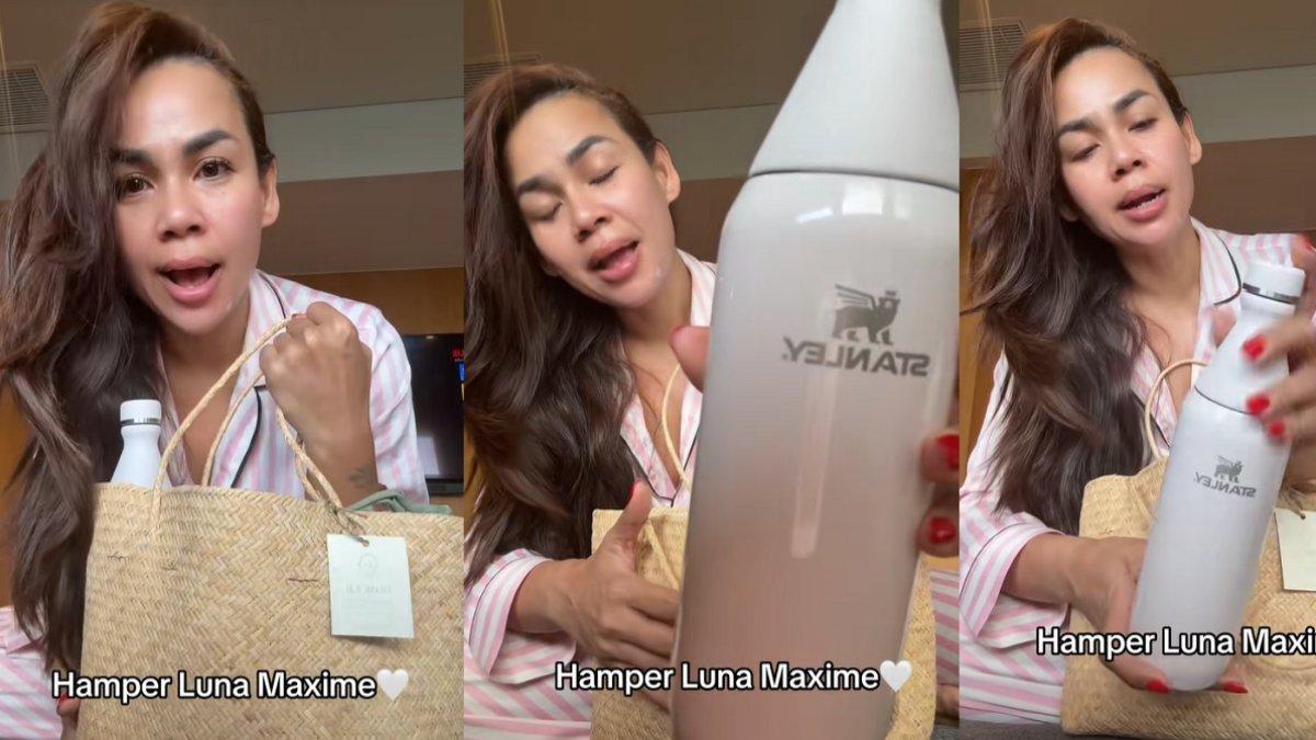 PERNIKAHAN LUNA MAYA - Capture video Melaney Ricardo diambil dari akun TikTok @melaney_ricardo pada Kamis (8/5/2025). Melaney Ricardo menunjukkan isi souvenir pernikahan Luna dan Maxime