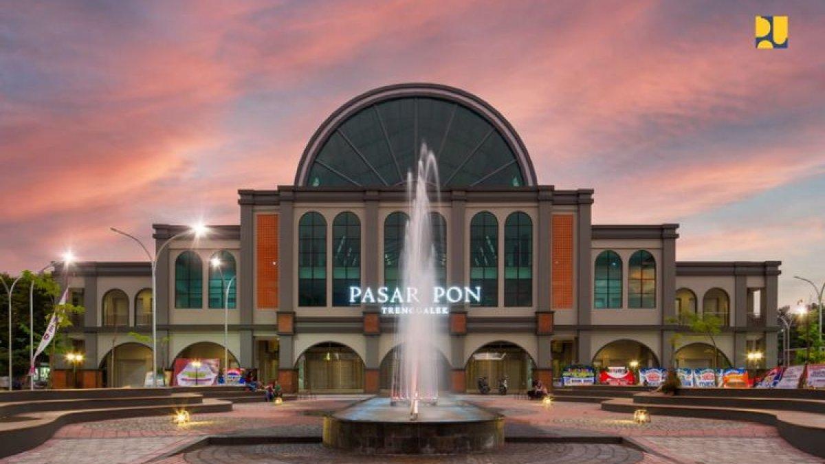 Mengenal Pasar Pon, Ikon Kabupaten Trenggalek Bergaya Arsitektur Eropa