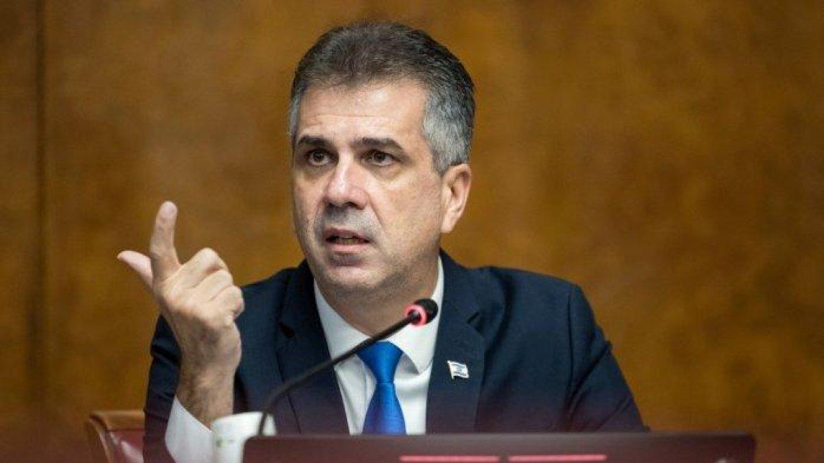 Menteri Luar Negeri Israel Eli Cohen berbicara saat konferensi pers di Kantor Eropa Perserikatan Bangsa-Bangsa, Palais des Nation, di Jenewa pada 14 November 2023.