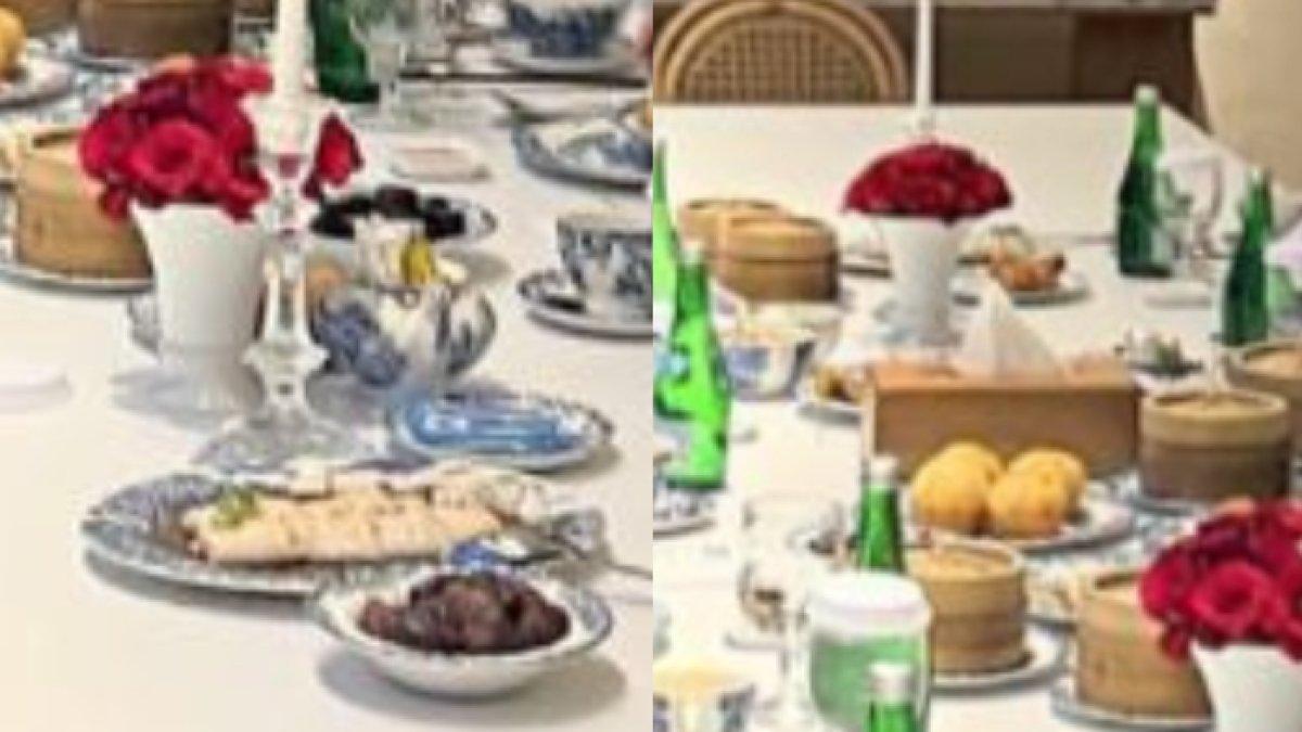MENU BUKA PUASA PRABOWO - Kolase menu buka puasa Presiden Prabowo Subianto saat makan bersama dengan putranya, Didit Hediprasetyo dan mantan istrinya, Titiek Soeharto, diunggah Minggu (2/3/2025).