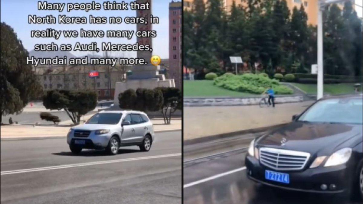 Video juga menampilkan pengendaraan mobil barat dari merek termasuk Audi, Hyundai dan Mercedes