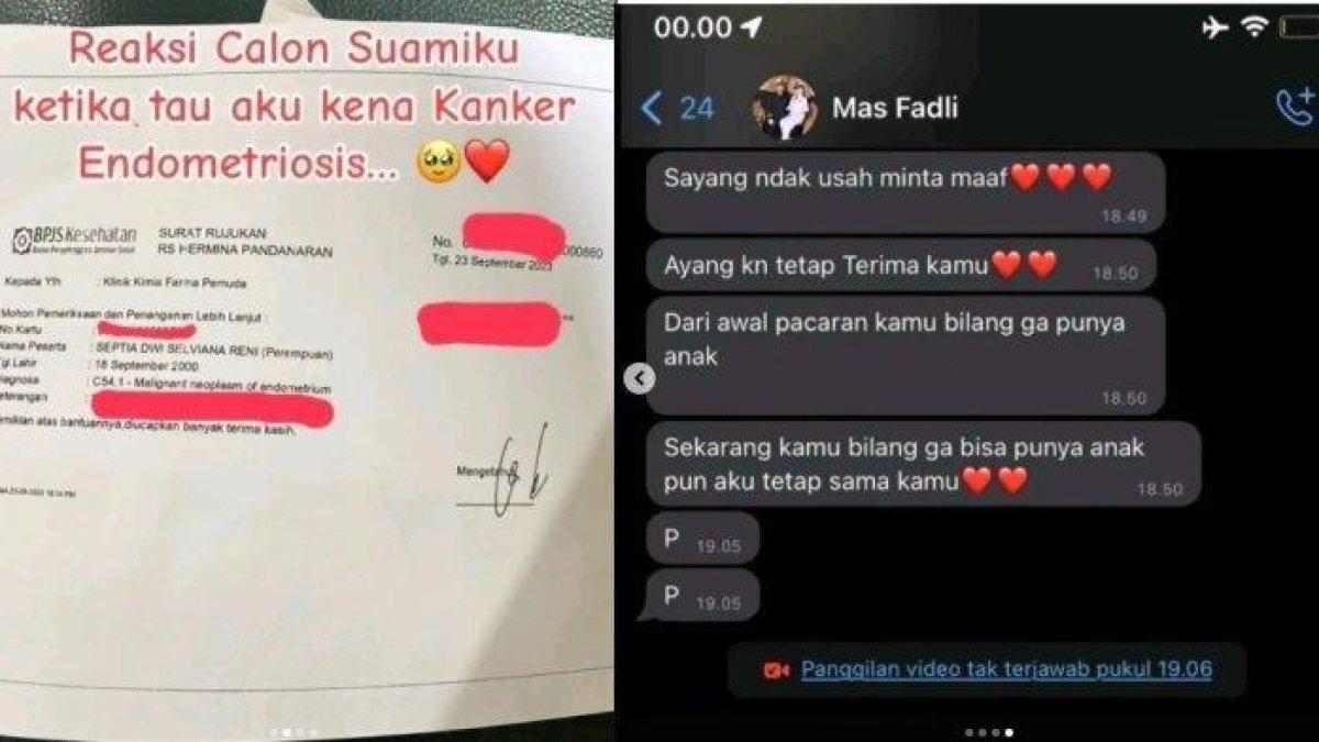 Meski sang istri diserang kanker menjelang pernikahannya, pria ini tetap setia menikahinya meski terancam sulit punya anak