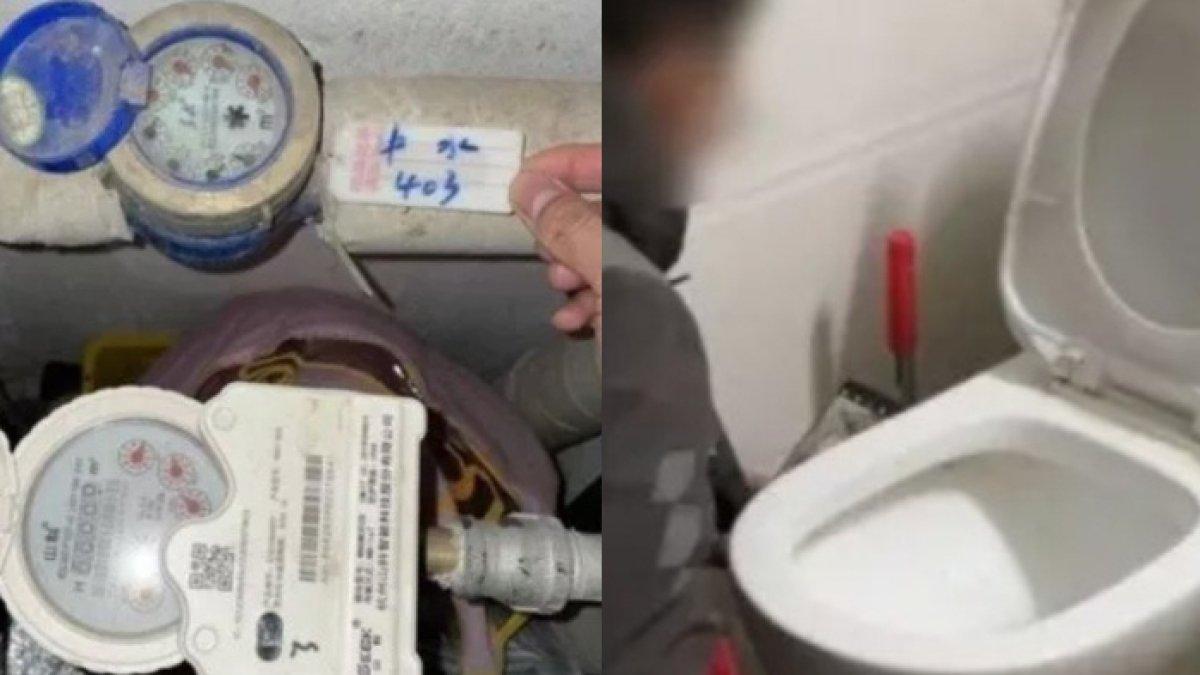 Meteran air tetap tidak bergerak meskipun mereka menyalakan keran.