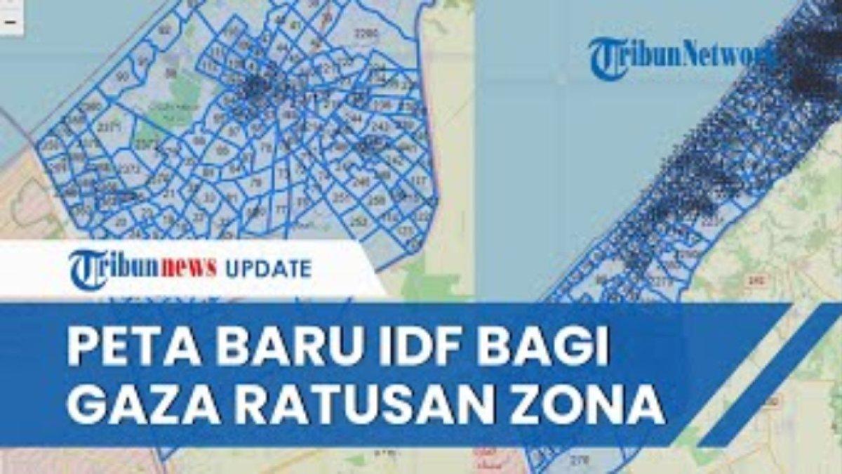 Militer Israel terbitkan peta zonasi evakuasi warga sipil di Gaza untuk mengungsi.