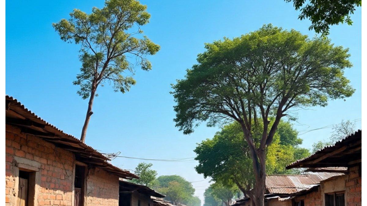 Ilustrasi rumah-rumah warga miskin.