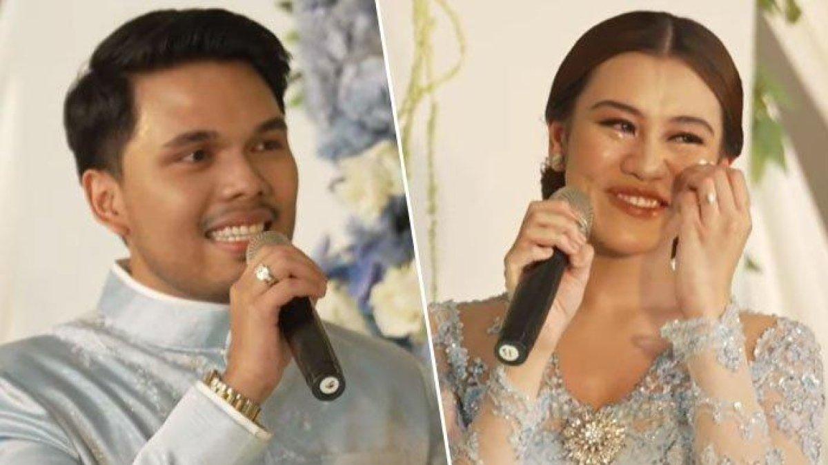 Momen Aaliyah Massaid berurai air mata saat terima lamaran Thariq Halilintar. Ekspresi Halilintar Asmid dan Lenggogeni Faruk hingga Reza Artamevia disorot.