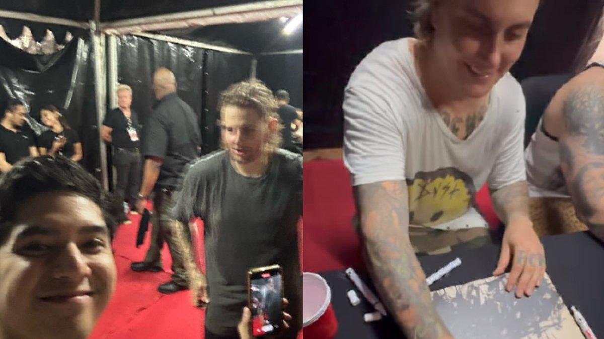Momen Al Ghazali ketika nonton Avenged Sevenfold di Jakarta hingga berswafoto dan saling follow akun Instagram.