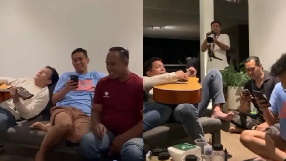 Momen Ariel NOAH reuni dengan teman-teman SMA dan menyambangi SMA-nya