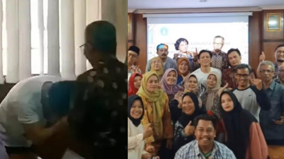 Momen Ariel NOAH reuni dengan teman-teman SMA dan menyambangi SMA-nya, adabnya terhadap para guru jadi sorotan