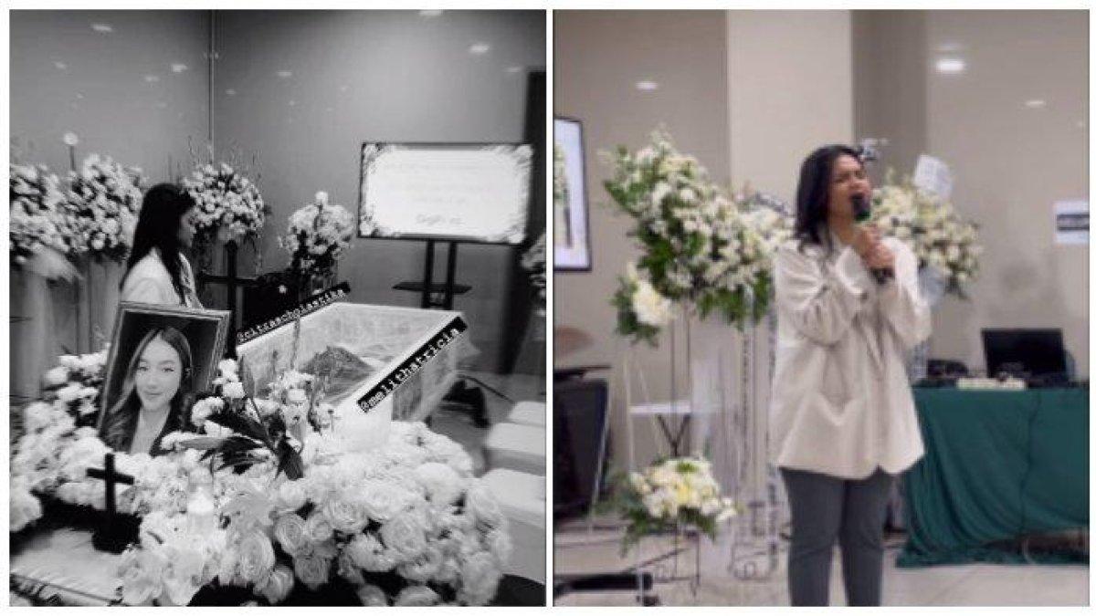 Momen Citra Scholastika menyanyikan lagu persembahan spesial di momen duka Melitha Sidabutar